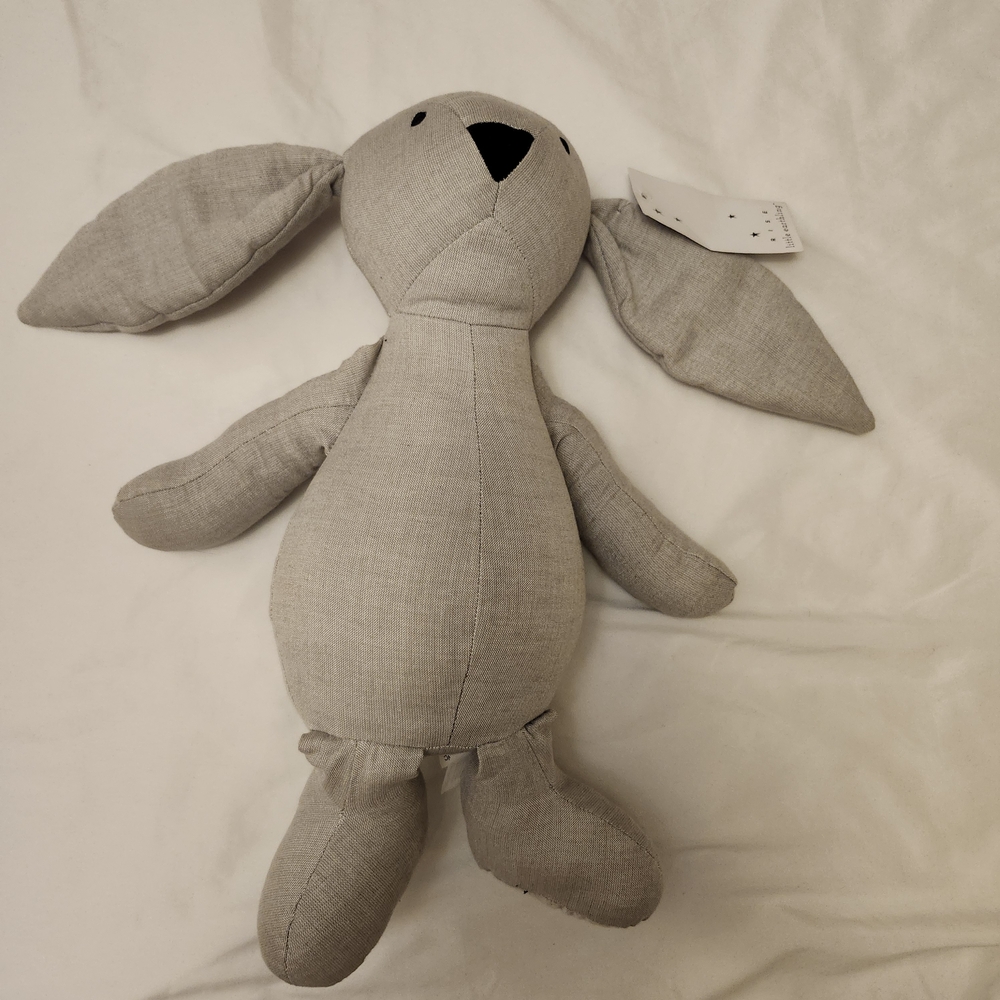 Gray Stuffed Bunny Toy